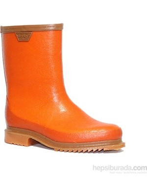 Derby Krep Çizme Merdane Kısa 41 No Turuncu Renkli Güvenlik Standartlarına Uygun Ayakkabı
