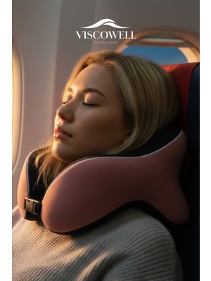 Yumuşak ve Destekleyici Visco Boyun Yastığı, Seyahat ve Ev Kullanımı Için Ideal