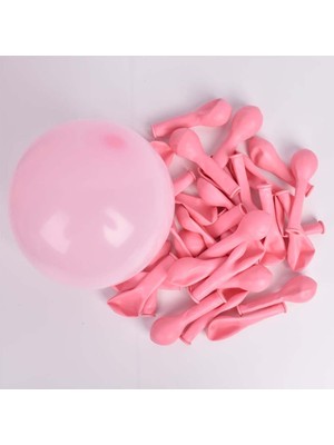 Patladı Gitti 5 inç Pembe Mini Balon 10 Adet Doğal Lateks Parti Malzemesi