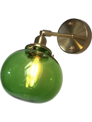 Nuvvo Duvar Lambası Retro Endüstriyel Küre Cam Abajur Duvar Lambası Ayarlanabilir Kol Açısı Duvar Lambası Yatak Odası, Oturma Odası, Ev, Vert Için