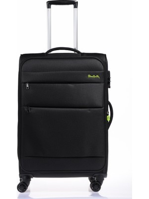 Pierre Cardin Orta Boy Bavul ABS Malzeme ile Siyah Renk 04Pc4200-02 Teleskopik Sap Özellikli