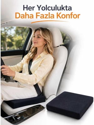 Visko Ortopedik Oturma Kare Minderi 44X44 Cm, Konfor ve Destek Sunar