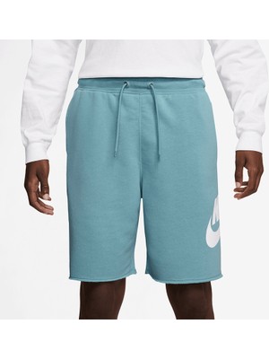Nike Club Alumni Fransız Kumaş Erkek Mavi Günlük Stil Şort-Sportxstore