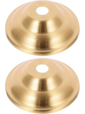 Nuvvo 2 Parçalı Sarkıt Lamba Tavan Plakası Seti - Avize Tavan Plakası Seti - Aydınlatma Armatürleri Için Metal Çan Lambası Parçaları Avize Aksesuarları Altın