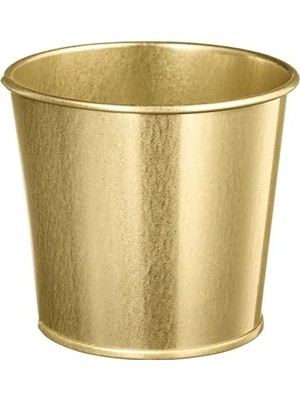 Esranın Dünyası Galvanizli Çelik Yuvarlak Saksı - 9 cm