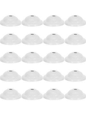 Nuvvo Hohopeti 20 Adet Tavan Lambası Plakası - 10 Mm/0,3'' Delikli Sarkıt Aydınlatma Aksesuarları, Sarkıt Lamba Veya Avize Için, Ev Oturma Odası Dekorasyonu