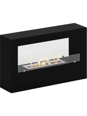 Starfire Nish L Siyah Taşınabilir Bioethanol Şömine – Dumansız, Kokusuz