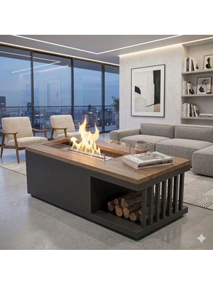 Starfire Mocha Taşınabilir Bioethanol Şömine – Dumansız, Kokusuz