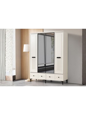 Doressa Laska 4 Kapılı Gardırop