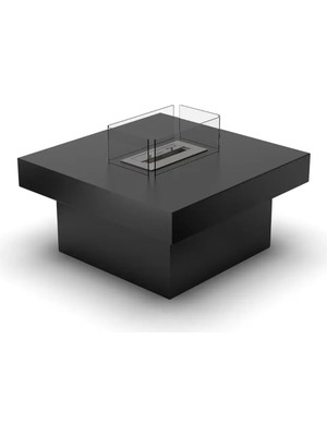 Starfire Latte S Siyah Taşınabilir Bioethanol Şömine – Dumansız, Kokusuz