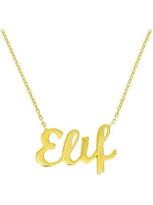 Bilezikci Dört Harfli 14 Ayar Altın İsim Kolyesi