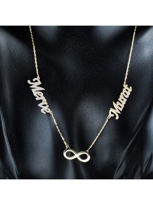 Bilezikci Sonsuzluklu 2 İsimli Altın Kolye