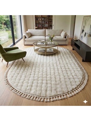 Altun Carpet Modern Kırem Babıl Post Pelüş Kaymaz Taban 13MLHAVYUKSEKLİĞİ Var 2.2 Kalınlık Var
