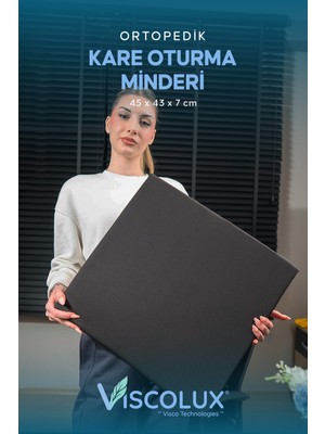 Ortopedik Kare Oturma Minderi, Tekerlekli Sandalye ve Ofis Kullanımı