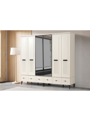 Doressa Laska 6 Kapılı Gardırop
