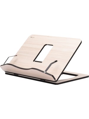 Büyük Boy Kitap Okuma Standı Vigo Wood Bej MDF Malzeme ile Şık ve Ergonomik Tasarım