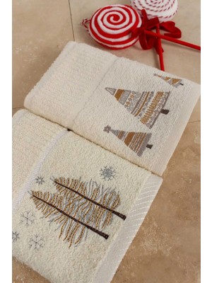Ellia Soft Winterjoy Noel Temalı 2’li Pamuklu Mutfak Havlusu | 2/40X70