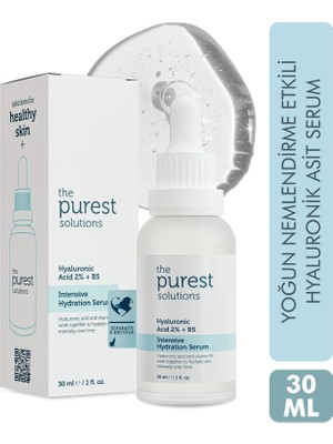 The Purest Solutions, Yoğun Nemlendirme ve Dolgunlaştırıcı etkili, Yenileyici Cilt Bakım Serumu 30 ml (Hyaluronic Acid %2 + B5)