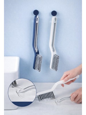 Novaura Banyo & Mutfak Temizlik Fırçası Seti Cımbızlı Çok Amaçlı Kir Temizleme Fırçası Derz Arası Temizleyici (1 adet)