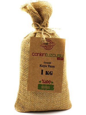 Çankırı Tuzcusu 1 kg Granül Kristal Kaya Tuzu %100 Doğal Türkiye Menşeli İri Taneli Tuz