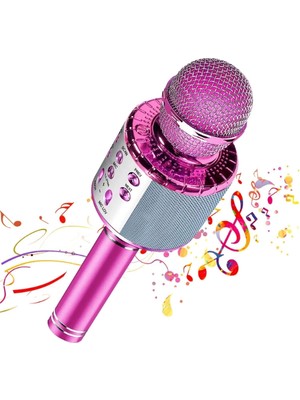 Akıllı Durak Kablosuz Hoparlörlü Bluetooth Karaoke Mikrofonu