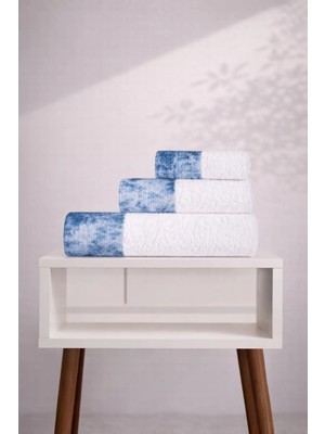 Ellia Soft Dubai Deluxe %100 Pamuk 3'lü Havlu Takımı Hediye Kutulu