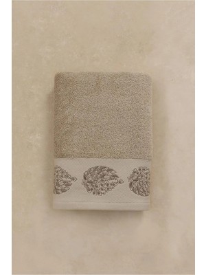 Ellia Soft Patrin %100 Pamuklu Nakışlı Çeyizlik Lüks Yüz Havlusu, Yumuşak Emici Kaliteli Yüz Havlusu 50X100 cm