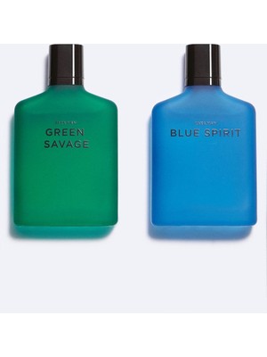ZARA MAN GREEN SAVAGE + ZARA MAN BLUE SPIRIT EAU DE TOILETTE 2X100 ML İNDİRİMSEHRİ