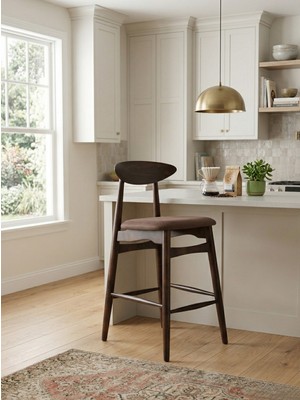 Kleinhaus Furniture Mumbai Modern Tasarım Ahşap Bar Sandalyesi