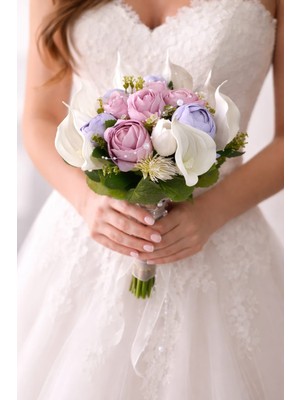 Ceku Home Tasarım Gala, Şakayık, Lale Gelin Buketi, Nikah Çiçeği, Gelin Çiçeği, Nişan Çiçeği