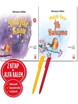 Kırmızı Kedi Yayınevi Alfa Kalem+Müjde Kuşu+Müjde Kuşu - Ilk Buluşma(Ramazan Gülten) 2 Kitap / Hikayeler