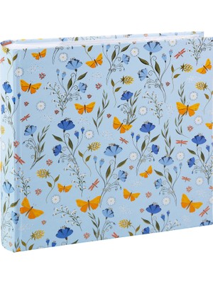 Goldbuch Secret Garden Blue Çiçekli Fotoğraf Albümü – 200 Fotoğraf Kapasiteli, 10X15 - 23X23CM