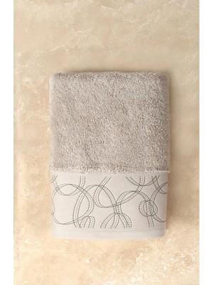 Ellia Soft Namat %100 Pamuklu Nakışlı Çeyizlik Lüks Yüz Havlusu Yumuşak Emici Kaliteli 50X100 cm
