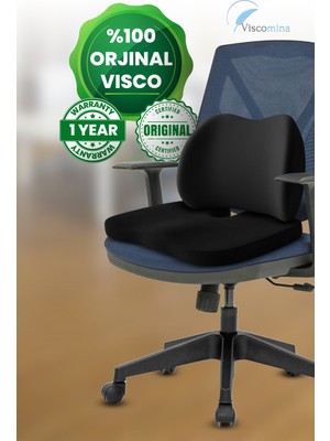 Ortopedik Visco Bel ve Oturma Minderi Seti, Ergonomik Destekli Konfor