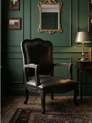 Kleinhaus Furniture Ravello Klaisk Berjer, Masif Ahşap Iskelet