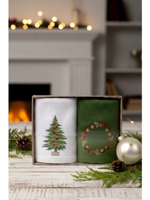 Ellia Soft Noeltouch %100 Pamuk 2’li Kutulu Mutfak Havlusu 2/30X50