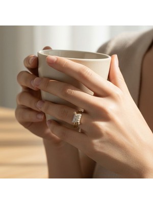 Xuping Jewelry Stil Incisi/xupıng Jewelry Baroni Zirkon Taşlı Yüzük