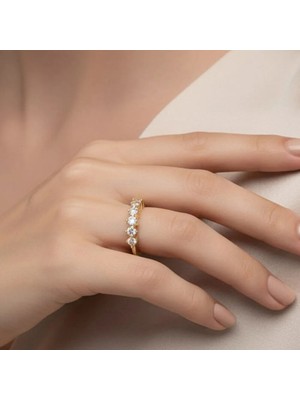 Stil Incisi/xupıng Jewelry Beş Taş Yüzük