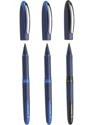 Schneider One Business 0,6 mm Roller Imza Kalemi 2 Mavi 1 Siyah