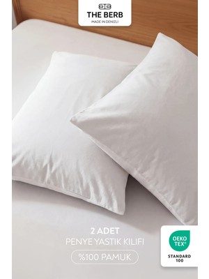 | 2'li Penye Yastık Kılıfı Seti | %100 Pamuk | 50 X70 | Fermuarlı | Jersey Kumaş