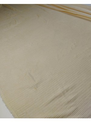 Kumaş Parça Sarı Renkte %100 Viskon Kadifemsi Kumaş 140X175CM