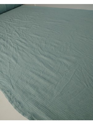 Kumaş Parça Nil Yeşili Renkte Bürümcüklü Jarse Kumaş 150X200CM