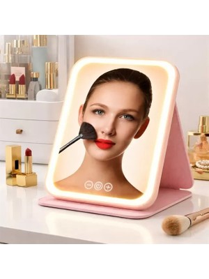 SiHako PM-27372 Dc 5V Işıklı 3 Renk Modlu Şarjlı Katlanabilir Ledli Küçük Boy Profesyonel