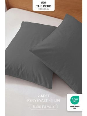 | 2'li Penye Yastık Kılıfı Seti | %100 Pamuk | 50 X70 | Fermuarlı | Jersey Kumaş