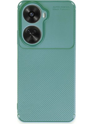Mey Ithalat  Huawei Nova 12 Se Kılıf Auto Focus Karbon Kapak - Koyu Yeşil