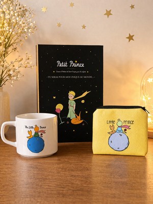 Rüya Kıyısı Küçük Prens Cüzdan, Küçük Prens Çizgisiz Defter & Küçük Prens Kupa - Arkadaşa Doğum Günü Hediyesi