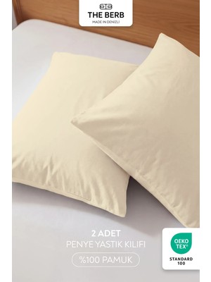 The Berb | 2'li Penye Yastık Kılıfı Seti | %100 Pamuk | 50 X70 | Fermuarlı | Jersey Kumaş
