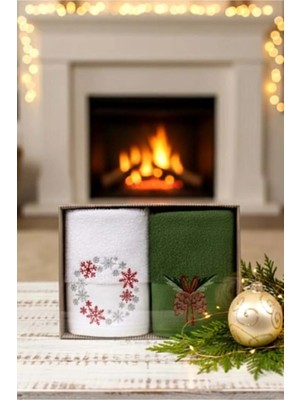 Ellia Soft Noeltouch %100 Pamuk 2’li Kutulu Mutfak Havlusu 2/30X50