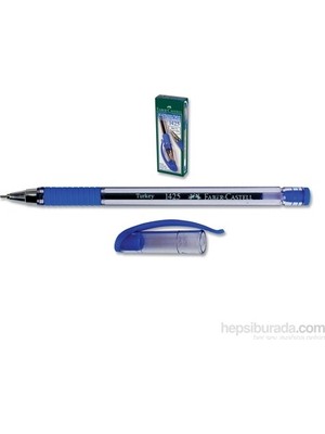 Faber-Castell 1425 Mavi İğne Uç Tükenmez Kalem 10'lu Kutu 20 Adet Sarf Malzemeler