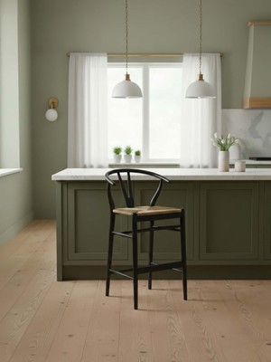 Gazzini Furniture Windsor Ahşap Bar Sandalyesi